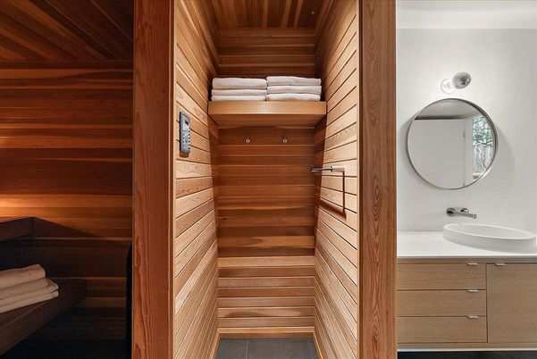 Bathroom, Interior, Sauna Room