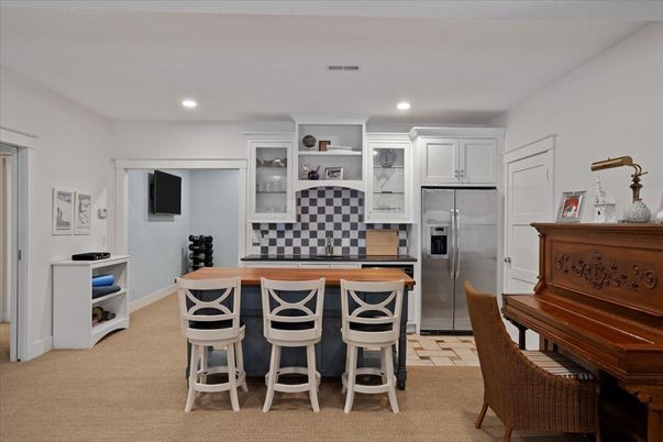 Interior, Kitchen, Piano, Recessed Lighting, Stainless Steel Appliances