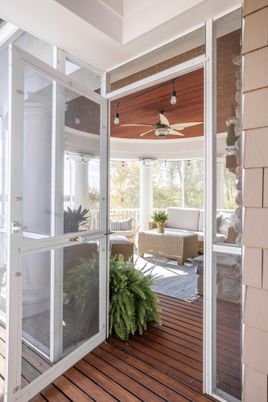 Interior, Sun Room, Wood Texture Flooring