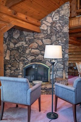 Fireplace, Interior, Stone Walls, Wooden Beams, Wooden Ceilings