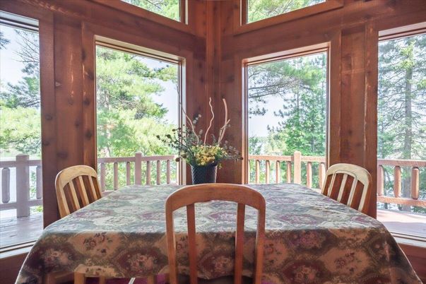 Dining room, Interior, Wood Texture Flooring, Wooden Walls