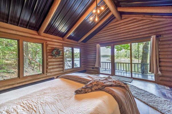 Bedroom, Interior, Wooden Beams, Wooden Ceilings, Wood Texture Flooring, Wooden Walls