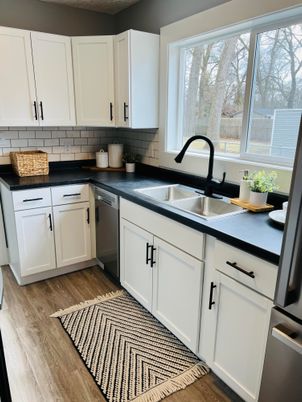 Interior, Kitchen, Wood Texture Flooring