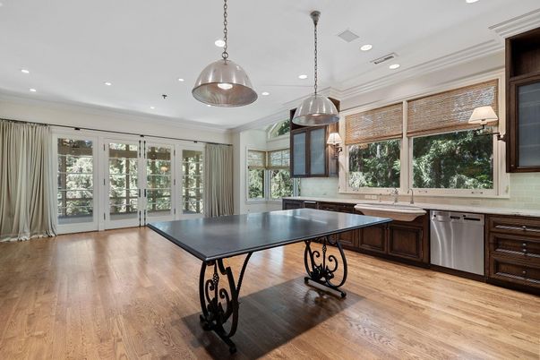Game Room, Interior, Pendant Lights, Recessed Lighting, Wood Texture Flooring