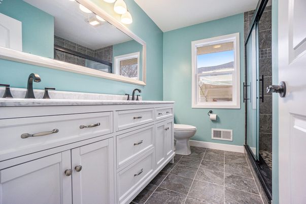 Bathroom, Glass Shower, Interior
