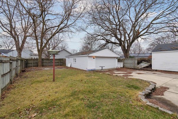 Backyard, Detached Garage, Exterior
