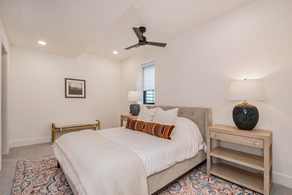 Bedroom, Interior, Recessed Lighting
