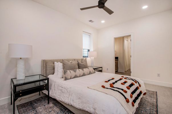 Bedroom, Interior, Recessed Lighting