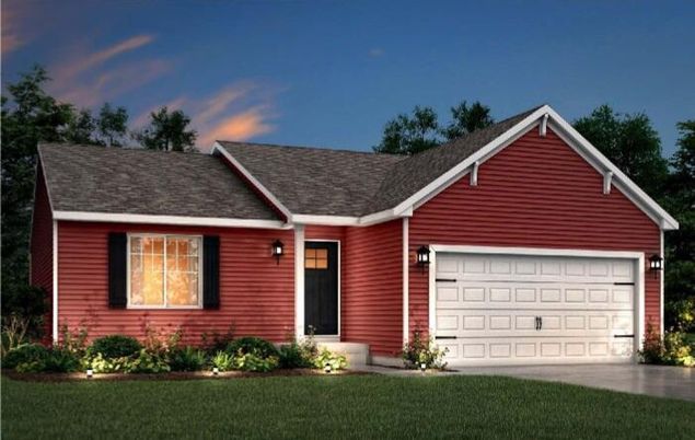 Attached, Exterior, Facade, Ranch