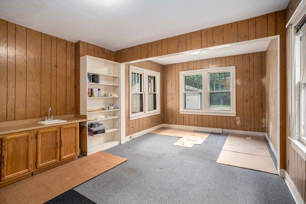 Empty room, Interior, Wooden Walls