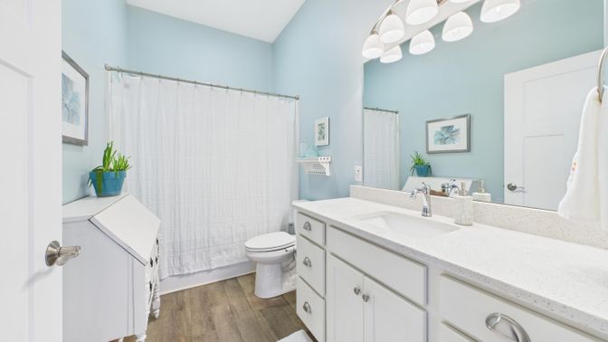 Bathroom, Interior, Wood Texture Flooring