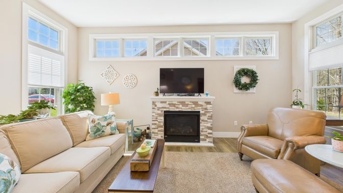 Fireplace, Interior, Living room, Wood Texture Flooring
