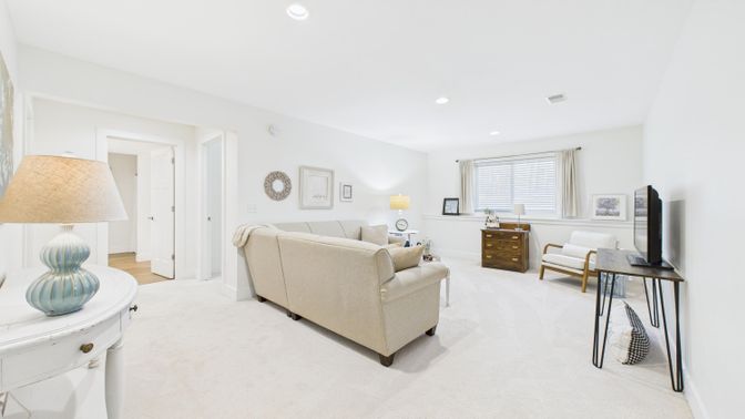 Interior, Living room, Recessed Lighting