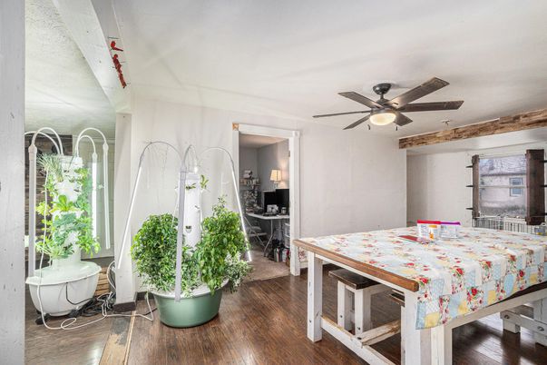 Dining room, Interior, Wood Texture Flooring