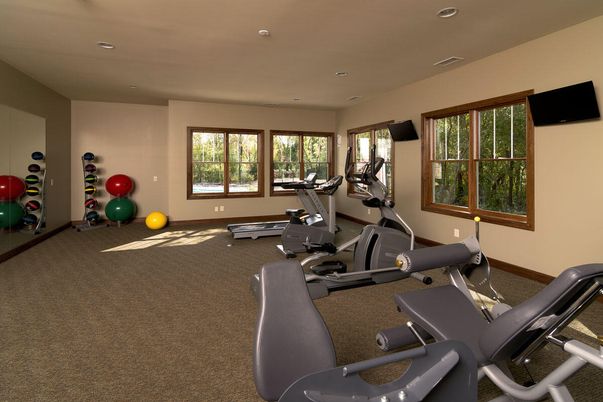 Fitness Equipment, Gym, Interior, Recessed Lighting