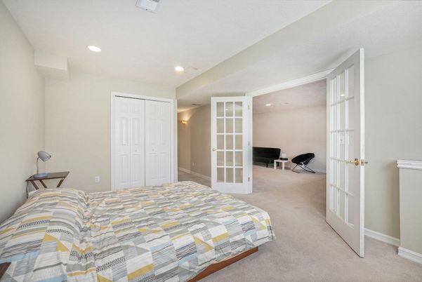 Bedroom, Interior, Recessed Lighting