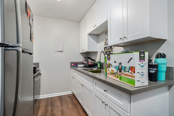 Interior, Kitchen, Wood Texture Flooring