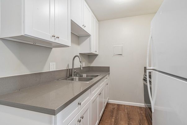 Interior, Kitchen, Wood Texture Flooring
