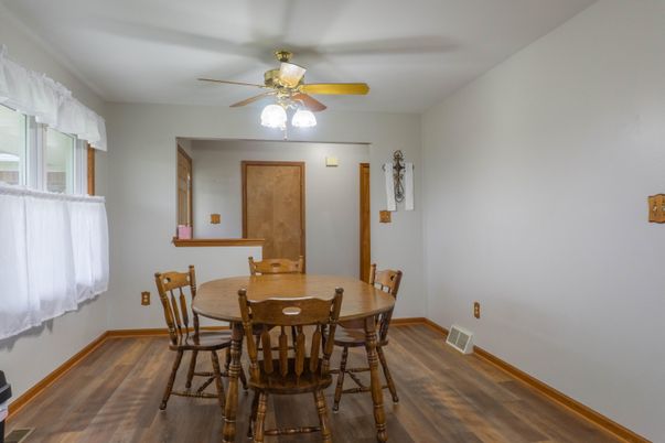 Dining room, Interior, Wood Texture Flooring