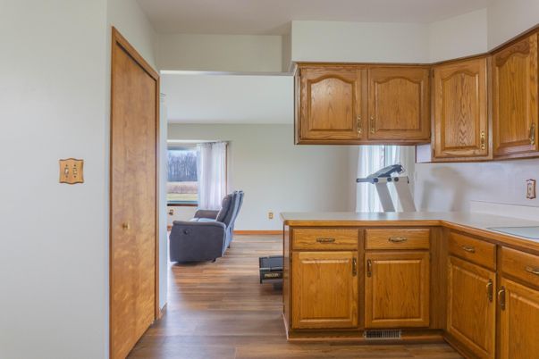 Interior, Kitchen, Wood Texture Flooring