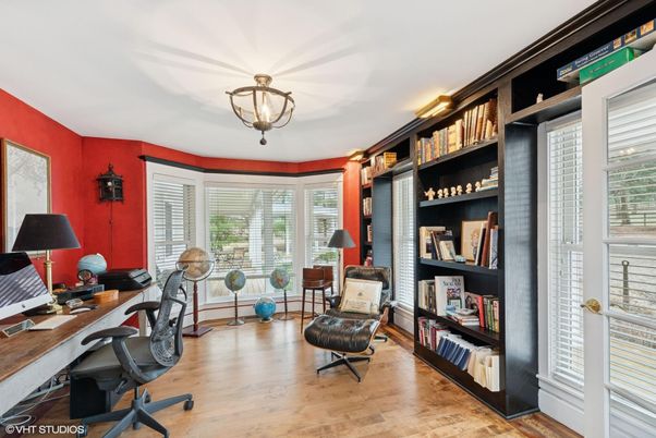 Home Office, Interior, Wood Texture Flooring