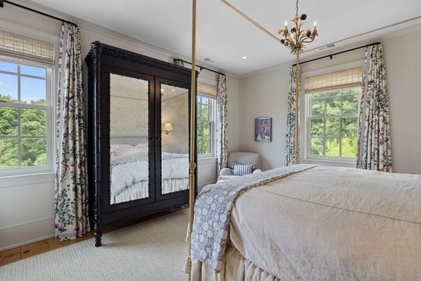 Bedroom, Chandelier, Interior, Recessed Lighting
