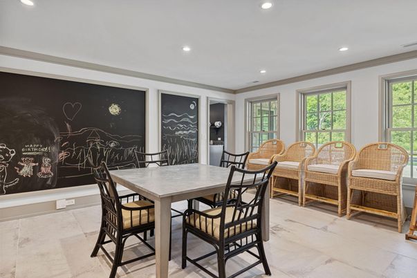 Dining room, Interior, Recessed Lighting