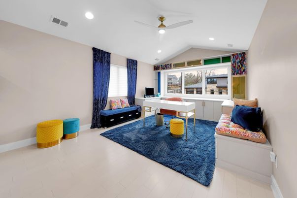 Home Office, Interior, Recessed Lighting