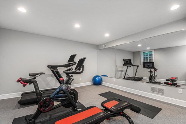 Fitness Equipment, Interior, Recessed Lighting