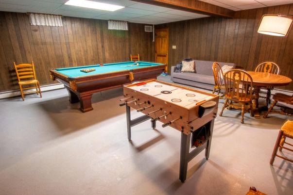 Billiard Table, Game Room, Interior, Wooden Walls