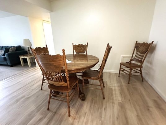 Dining room, Interior, Wood Texture Flooring