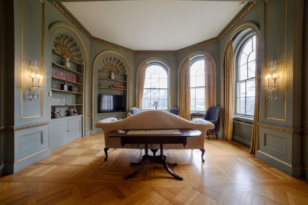 Home Office, Interior, Wood Texture Flooring