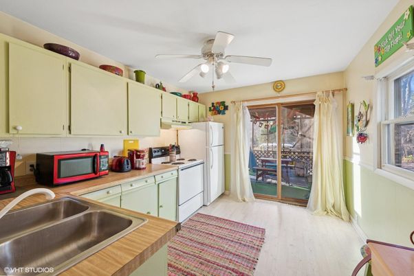 Interior, Kitchen, Wood Texture Flooring