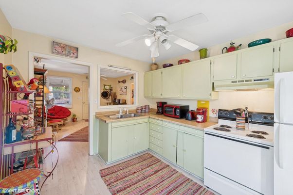 Interior, Kitchen, Wood Texture Flooring