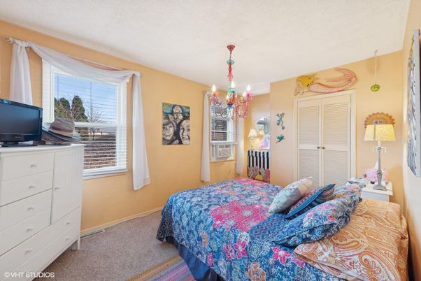 Bedroom, Chandelier, Interior
