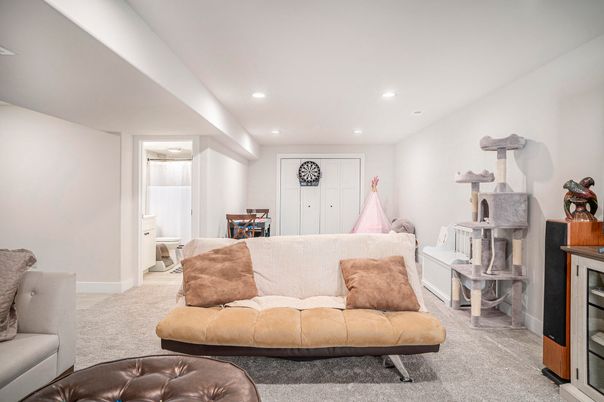 Interior, Living room, Recessed Lighting