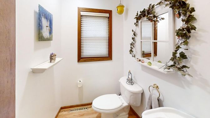Bathroom, Interior, Wood Texture Flooring