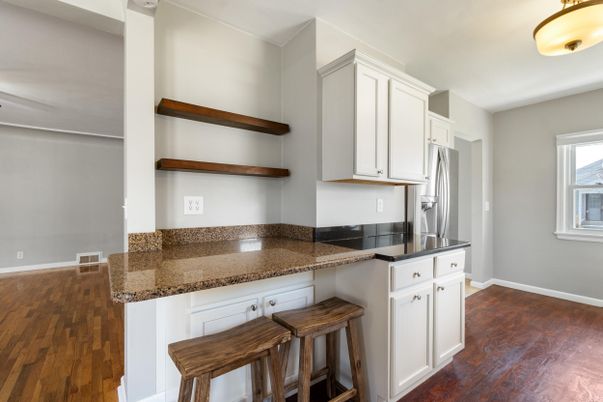 Interior, Kitchen, Wood Texture Flooring
