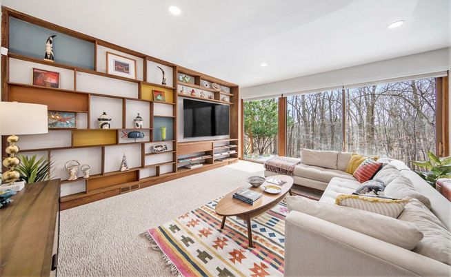 Interior, Living room, Recessed Lighting