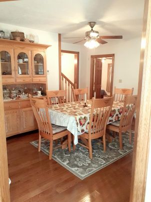 Dining room, Interior, Wood Texture Flooring