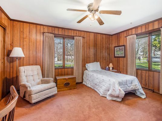 Bedroom, Interior, Wooden Walls