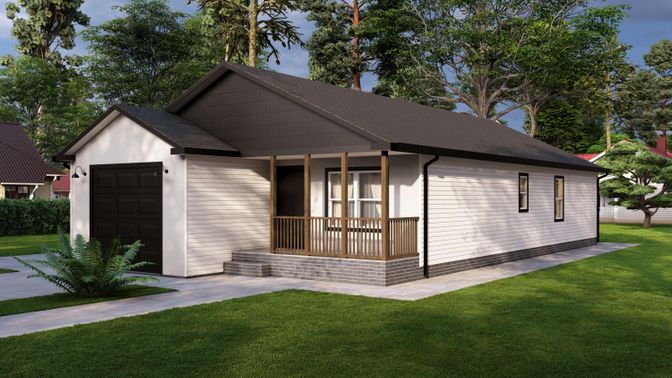 Backyard, Exterior, Facade, Ranch