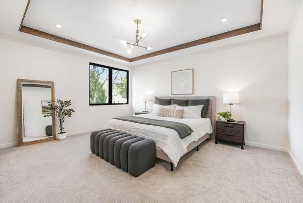 Bedroom, Interior, Recessed Lighting