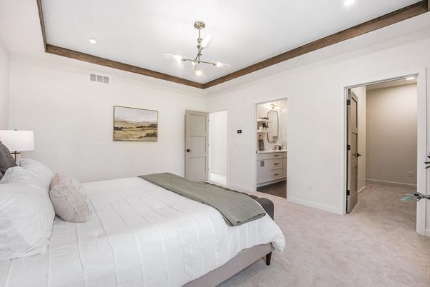 Bedroom, Interior, Pendant Lights, Recessed Lighting