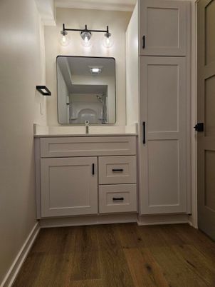Bathroom, Interior, Wood Texture Flooring