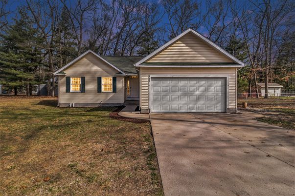 Attached, Backyard, Detached Garage, Exterior, Facade, Ranch