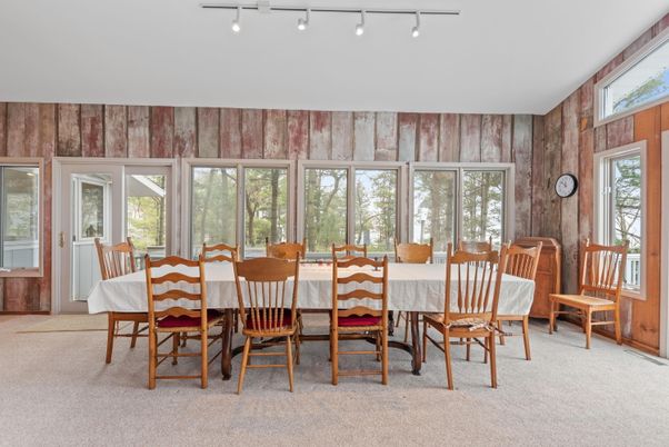 Dining room, Interior, Wooden Walls