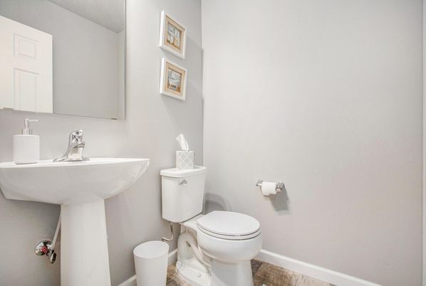 Bathroom, Interior, Wood Texture Flooring