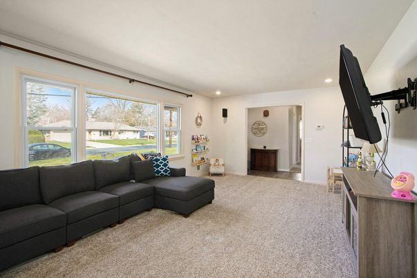 Interior, Living room, Recessed Lighting