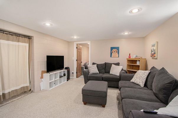 Interior, Living room, Recessed Lighting